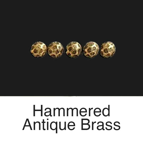 hammered antigue brass